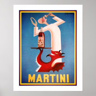 Angel/Devil Martini en Poster