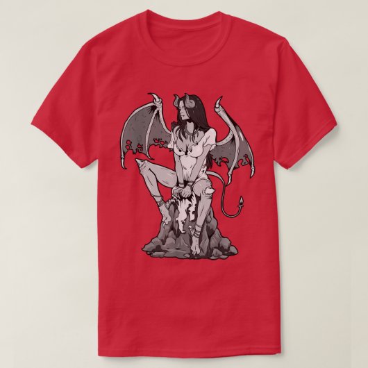 Angel Devil Satan Gothic Grunge Demon Gothic Woman T-shirt (Design voorkant)