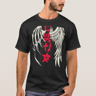 Angel Devil Wings Japan Kanji teken T-shirt