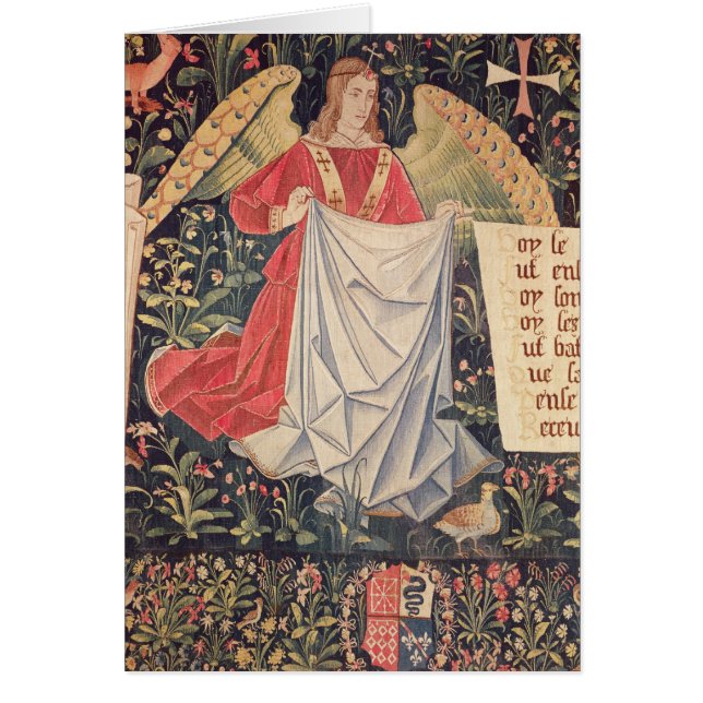 Angel die de mantel vasthoudt (Voorkant)