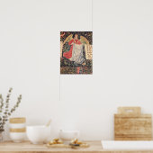 Angel die de mantel vasthoudt poster (Keuken)