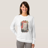 Angel die de mantel vasthoudt t-shirt (Voorkant volledig)