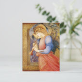 Angel die een flageolet afspeelt briefkaart (Staand voorkant)