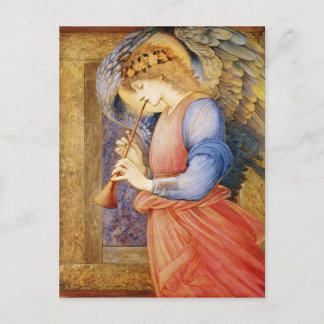 Angel die een flageolet afspeelt briefkaart