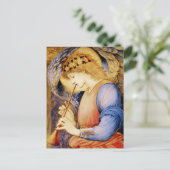 "Angel die een Flageolet speelt" door Edward Burne Briefkaart (Staand voorkant)