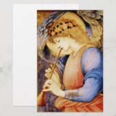 "Angel die een Flageolet speelt" door Edward Burne Briefpapier (Voorkant / Achterkant)