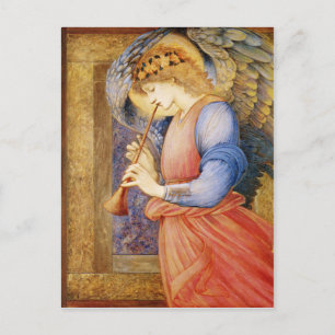 Angel die een Flageolet speelt - Edward Burne-Jone Briefkaart