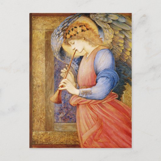 Angel die een Flageolet speelt - Edward Burne-Jone Briefkaart (Voorkant)