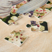 Angel die een kruis draagt legpuzzel (Zijkant)