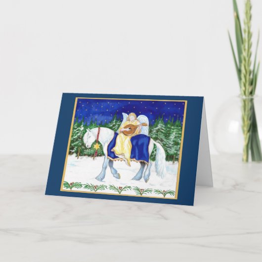 Angel die een lendenkaart speelt kaart (Voorkant)