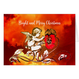 ANGEL DIE EEN RODE STROOM IN DE SLUITVROUW PAINEER