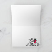 ANGEL DIE EEN STROOM BEWERKT DE DATUM MONOGRAM AANKONDIGING (Binnen)