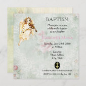 Angel die een Violin Baptismal speelt Kaart (Voorkant / Achterkant)