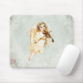 Angel die een Violin speelt op achtergrond Muismat (Met muis)
