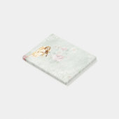 Angel die een Violin speelt op  achtergrond Post-it® Notes (Schuin)