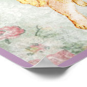 Angel die een Violin speelt op achtergrond Poster (Hoek)