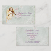Angel die een Violin speelt op  achtergrond Visitekaartje (Voorkant / Achterkant)
