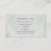 Angel die een Violin speelt op  achtergrond Visitekaartje (Achterkant)