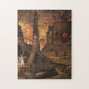 Angel die een ziel in de hel leidt door Hieronymus Legpuzzel