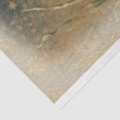 Angel die gitaar Greetings kerstavond speelt Tissuepapier (Detail)