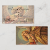 Angel die het geweld speelt door Melozzo da Forlì Visitekaartje (Voorkant / Achterkant)
