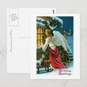 Angel die in het raam kijkt briefkaart (Voorkant / Achterkant)