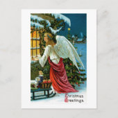 Angel die in het raam kijkt briefkaart (Voorkant)