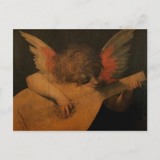 Angel die Muziek afspeelt Briefkaart (Voorkant)