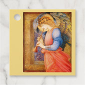 Angel die muziek speelt  kunst bedankjes labels (Voorkant)