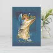 Angel die muziek speelt op een Harp (Staand voorkant)