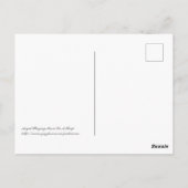 Angel die muziek speelt op een Harp Briefkaart (Achterkant)