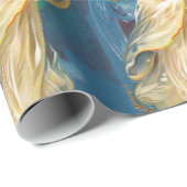 Angel die muziek speelt op een Harp Cadeaupapier (Rol Hoek)