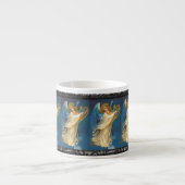 Angel die muziek speelt op een Harp Espresso Kop (Voorkant)