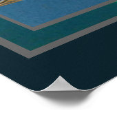 Angel die muziek speelt op een Harp Poster (Hoek)