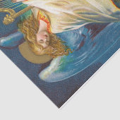 Angel die muziek speelt op een Harp Tissuepapier (Detail)