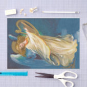 Angel die muziek speelt op een Harp Tissuepapier (Craft)