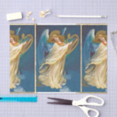 Angel die muziek speelt op een Harp Tissuepapier (Craft)