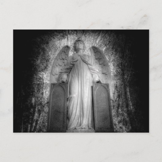 Angel die over jou kijkt briefkaart (Voorkant)