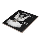 Angel Dog Dalmatian Pet Memorial Tegel Tegeltje (Zijkant)