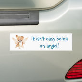 Angel Dog Jack Russell Terrier Gift Bumpersticker (Op auto)