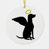 Angel Dog Keramisch Ornament (Voorkant)