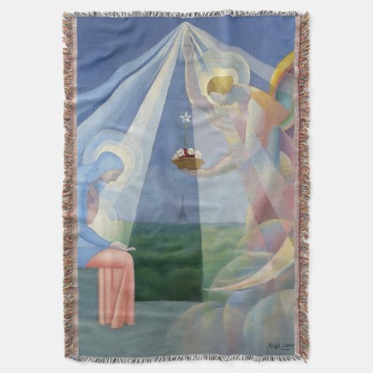 "Angel" door de Mexicaanse kunstenaar Angel Zarrag Deken (Voorkant Verticaal)