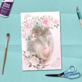 Angel Doves Vlinders Rozen Boheemse Decoupage Tissuepapier