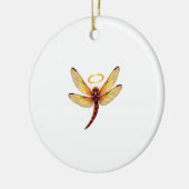 Angel Dragonfly Keramisch Ornament (Links)