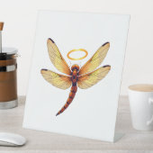 Angel Dragonfly Reclamebord Met Voetstuk (Insitu)