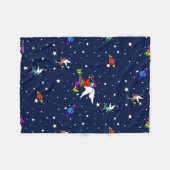 Angel Dudes Starry Midnight Fleece Blanket (Voorkant (Horizontaal))
