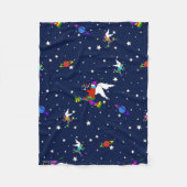 Angel Dudes Starry Midnight Fleece Blanket (Voorkant)
