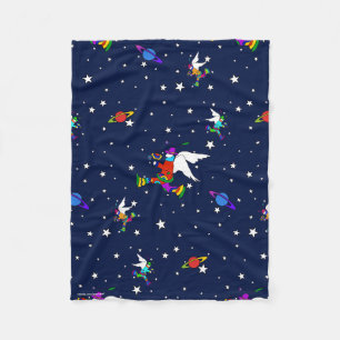 Angel Dudes Starry Midnight Fleece Blanket Deken