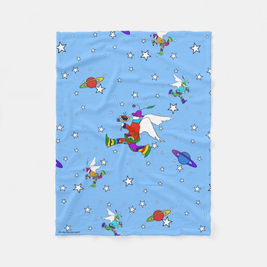 Angel Dudes Sterrennacht Fleece Blanket (Voorkant)