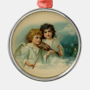 Angel Duet kerstversiering Metalen Ornament